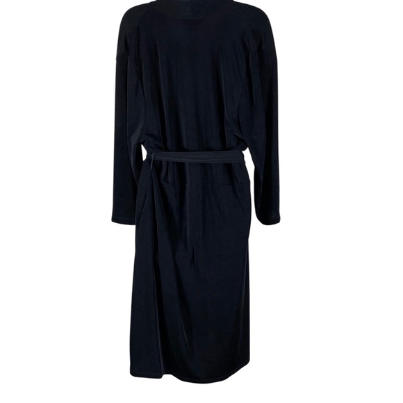 Coldwater Creek 3/4 Sleeve Faux Wrap Dress Black Sz 1X - Picture 6 of 8